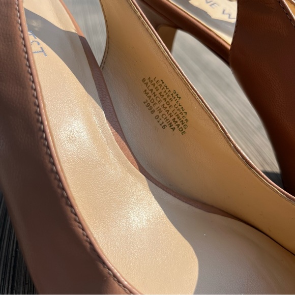 Nine West nude sling back pumps size 9 - Picture 2 of 4